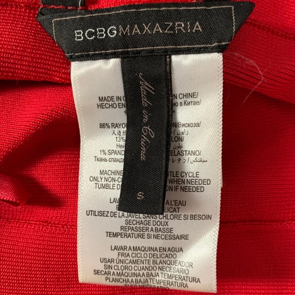 BCBG MaxAzria Red Mini Skirt - Picture 3 of 4